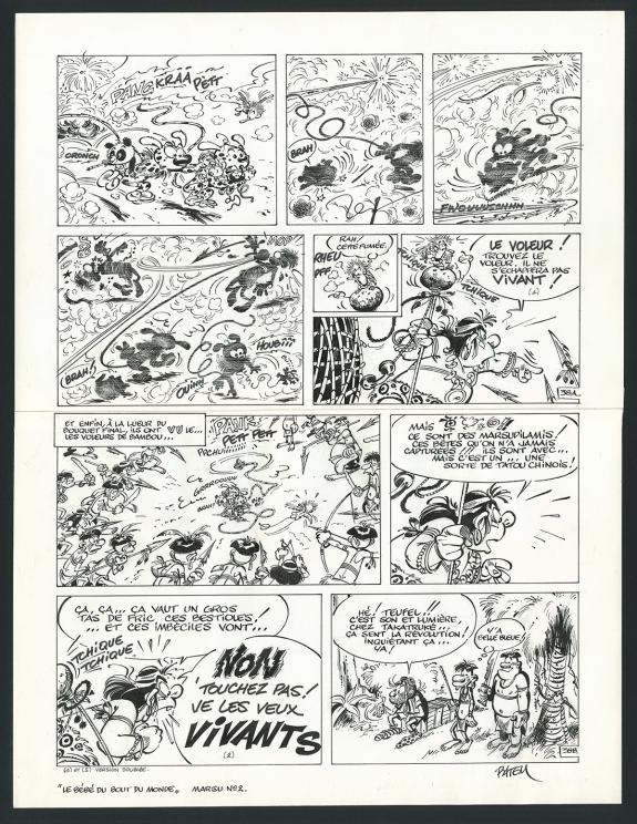 Batem - Le Marsupilami, Le B&eacute;b&eacute; du bout du monde, Planche or