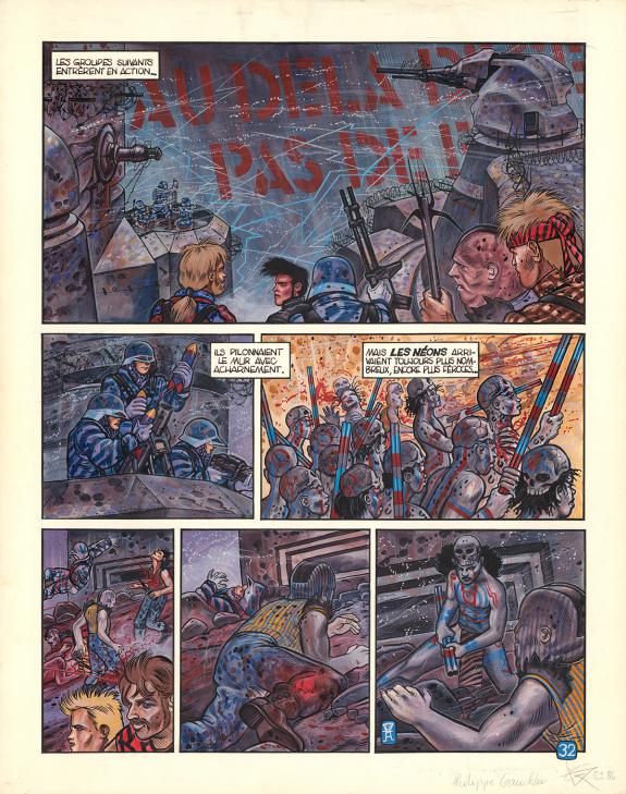 Philippe Gauckler - Blue, Planche originale n&deg;32