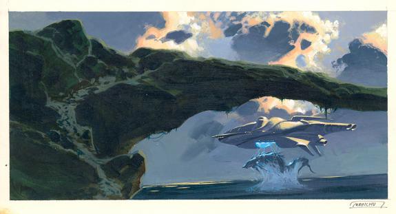 Manchu - Pochade d'une illustration originale