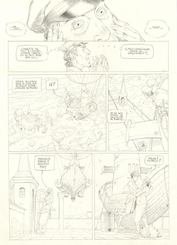 Olivier Roman - Sprague, Le Marin c&eacute;leste, Planche originale