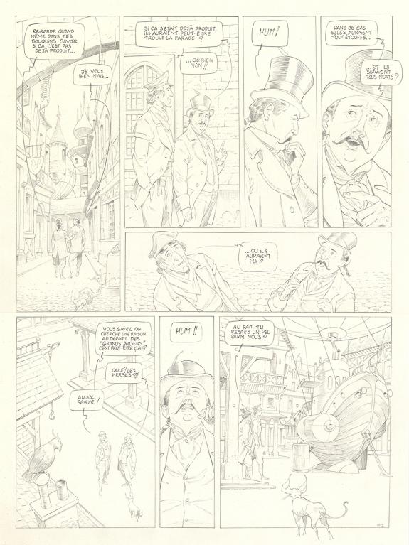 Olivier Roman - Sprague, Le Marin c&eacute;leste, Planche originale