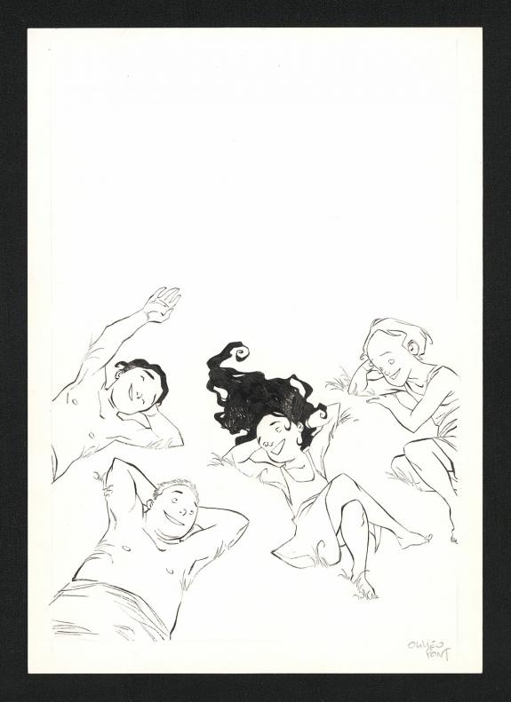 Olivier Pont - Où le regard ne porte pas..., Illustration or