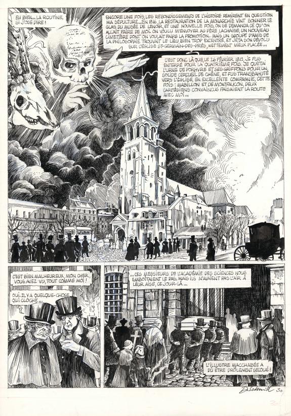 Daria Schmitt - La T&ecirc;te de mort venue de Su&egrave;de, Planche orig