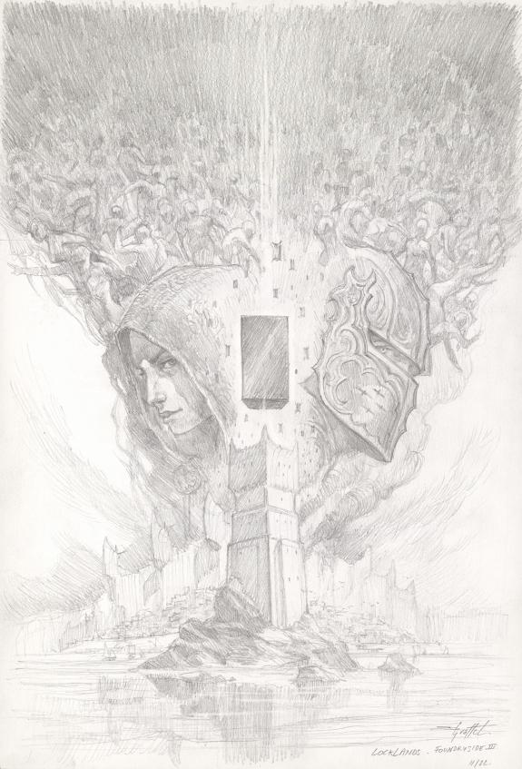 Didier Graffet - Les Ma&icirc;tres enlumineurs, Crayonn&eacute; de la cou