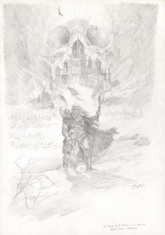 Didier Graffet - Crayonn&eacute; de la couverture originale r&eacute;alis&eacute;