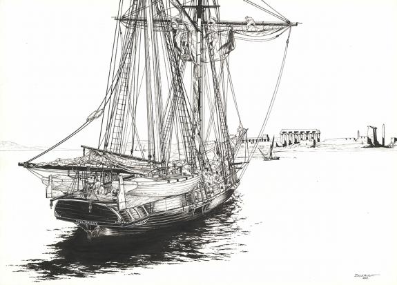 Franck Bonnet - Pirates de Barataria (Les), illustration ori