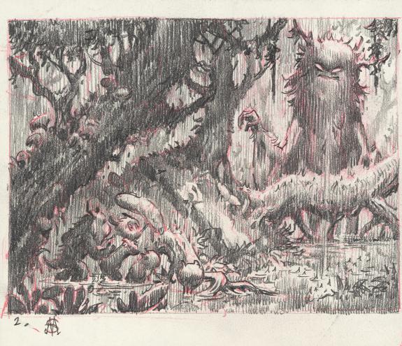 Stan Manoukian - Once Upon a Time, Dessin original pr&eacute;parato