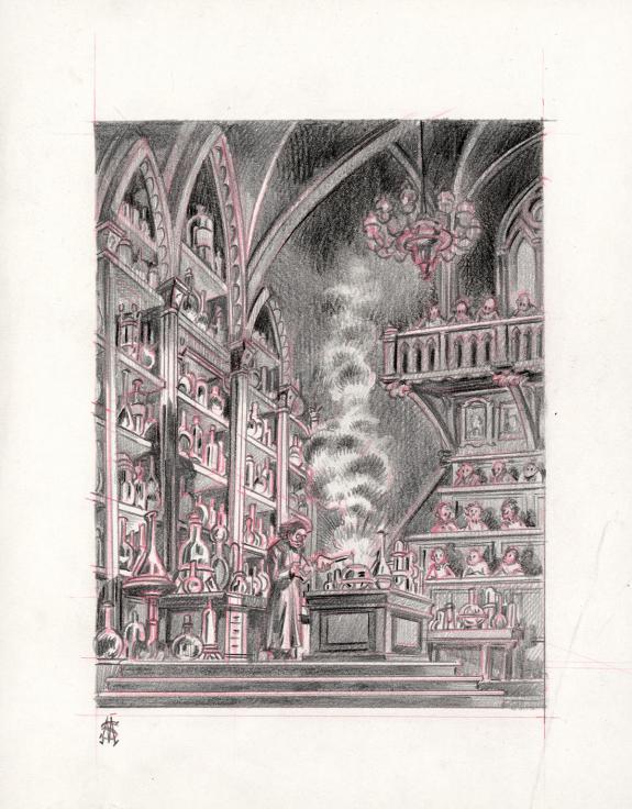 Stan Manoukian - Frankenstein, Illustration originale, reche