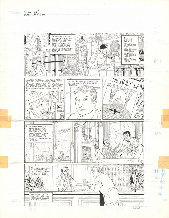 Philippe Wurm - Le Lion ail&eacute;, Planche originale n&deg;61