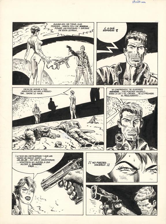 Jordi Bernet - Kraken, Planche originale n&deg;10