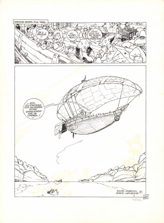 Claire Wendling - Les Lumi&egrave;res de l'Amalou, Th&eacute;o, Planche or