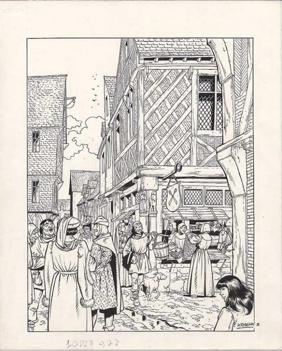 Jean Charles Kraehn - Illustration originale pour une s&eacute;rigr