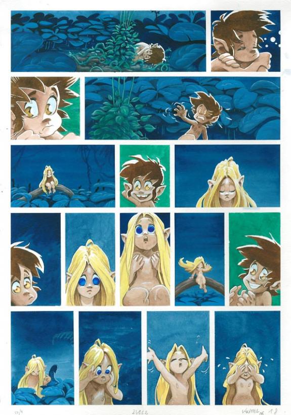 Cyril Knittel - Les Orphelins, Premi&egrave;re partie, Planche orig