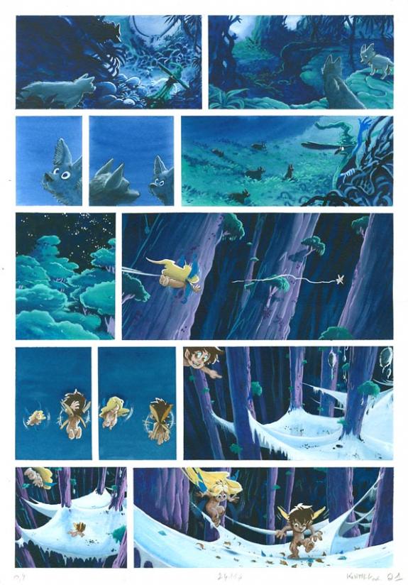 Cyril Knittel - Les Orphelins, Premi&egrave;re partie, Planche orig