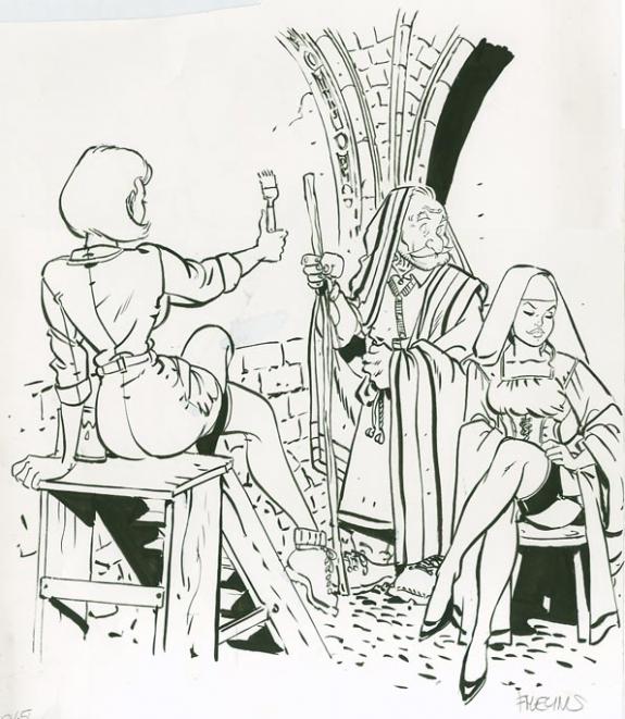 F&eacute;lix Meynet - Fanfou&eacute; des Pnottas, Illustration originale