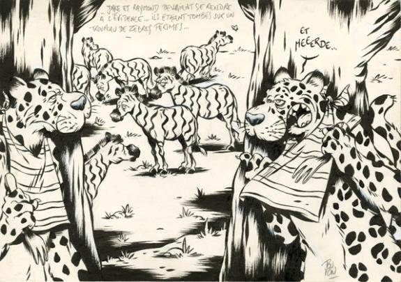 Nicolas Poupon - Le Cri de l'autruche, Illustration original