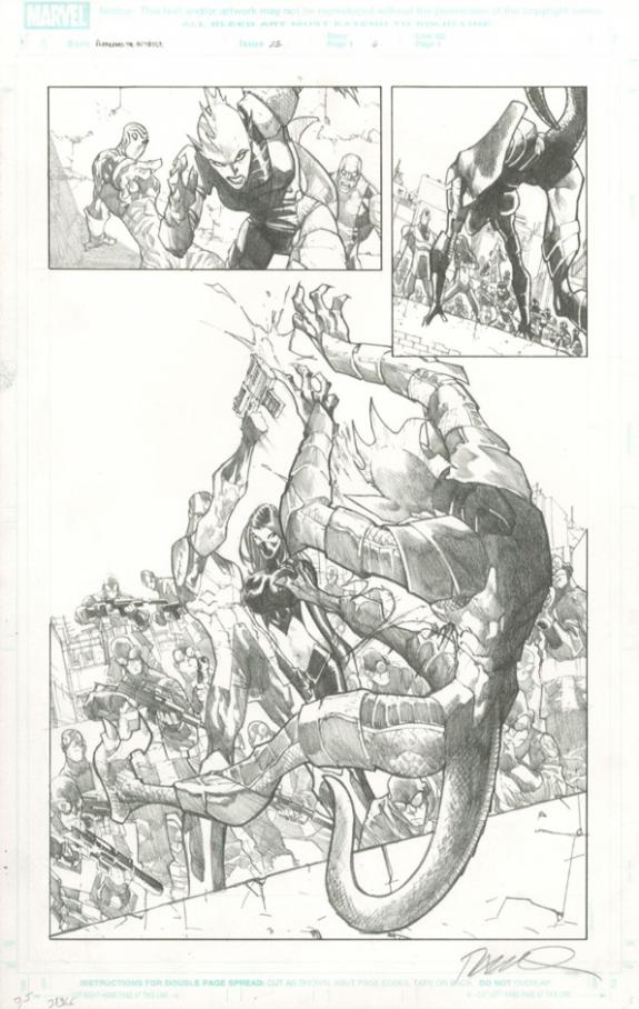 Humberto Ramos - Avengers : the Initiative, Planche original