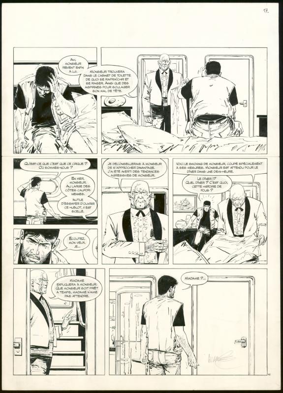 William Vance - XIII, Secret d&eacute;fense, Planche originale n&deg;17