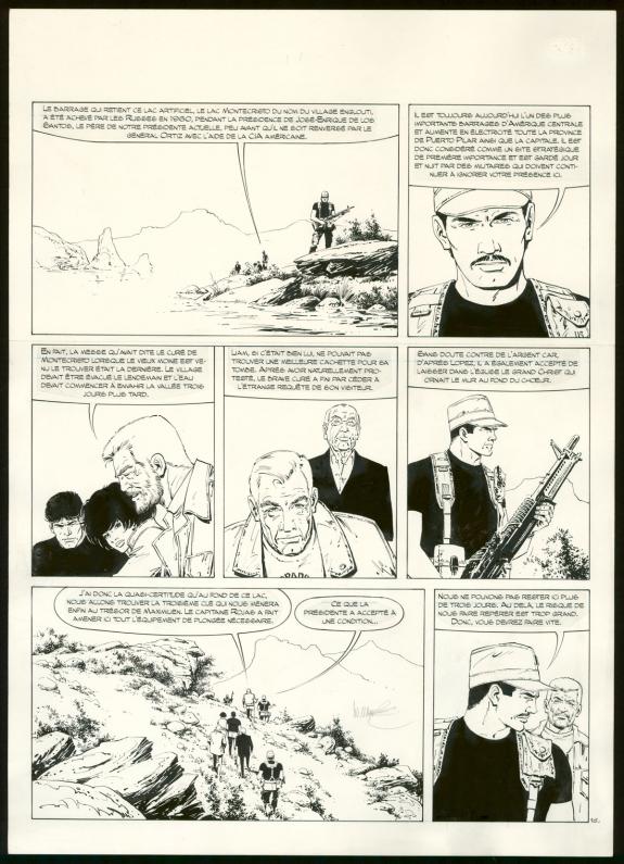 William Vance - XIII, Op&eacute;ration Montecristo, Planche origina