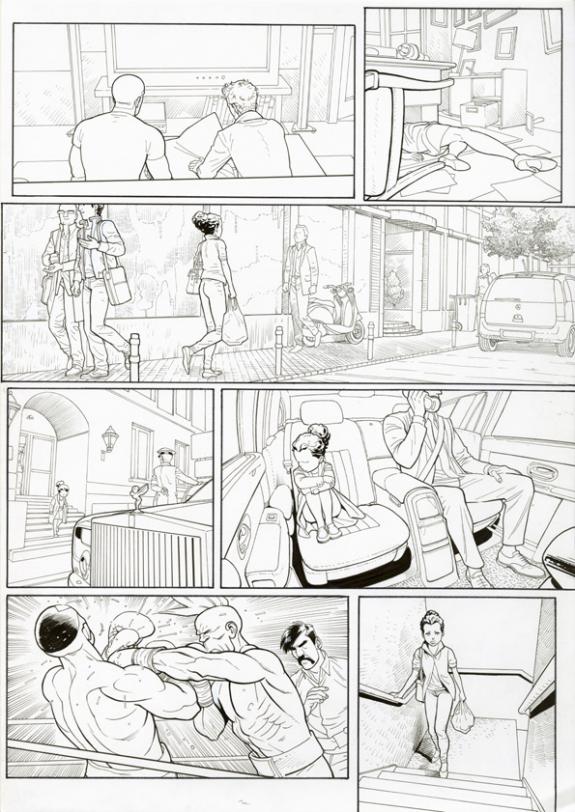 Marcial Toledano - Ken games, Ciseaux, Planche originale n&deg;2