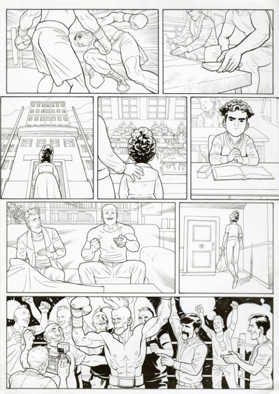 Marcial Toledano - Ken games, Ciseaux, Planche originale n&deg;2