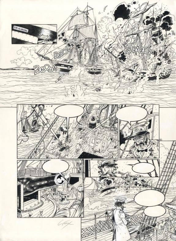 Thierry Gioux - Hauteville House, USS Kearsarge, Planche ori