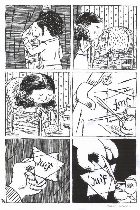 Marc Lizano - L'enfant cach&eacute;, Planche originale n&deg;34