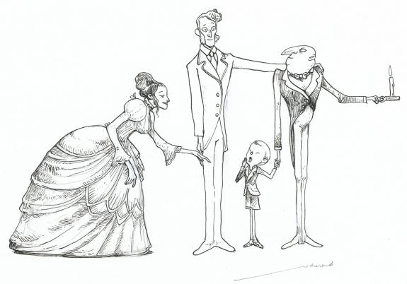 Lionel Richerand - L'&Eacute;trange R&eacute;veillon, Illustration origina