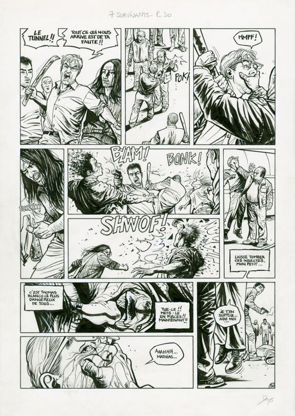Denys - Sept, Sept Survivants, Planche originale n&deg;50