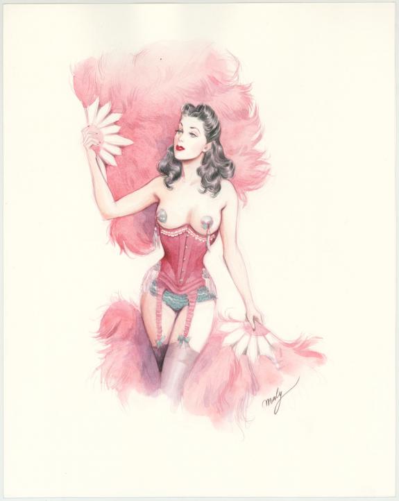 Maly Siri - Pin-up Art, Illustration originale intitul&eacute;e "Th