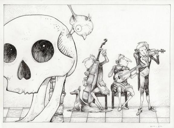 Lionel Richerand - L'&Eacute;trange R&eacute;veillon, Illustration origina