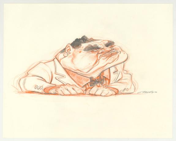 Wouter Tulp - illustration originale intitul&eacute;e "Mafieux"