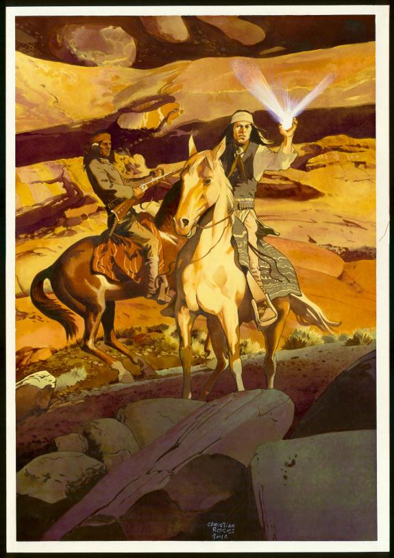 Christian Rossi - Illustration originale in&eacute;dite, "Miroir"