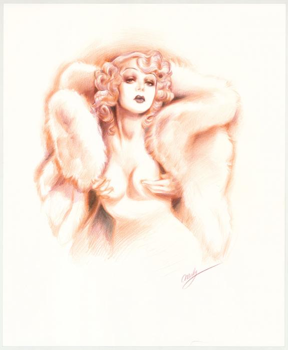 Maly Siri - Pin-up Art, Illustration originale intitul&eacute;e "Je