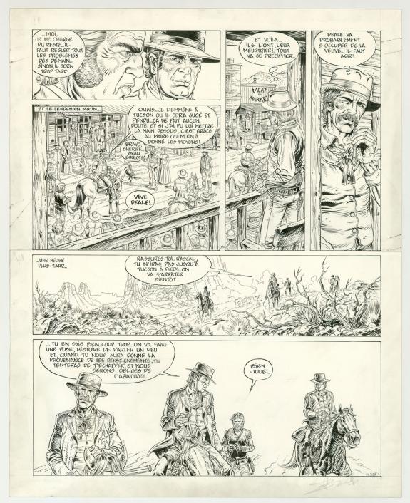 Yves Swolfs - Durango, Pi&egrave;ge pour un tueur, Planche original