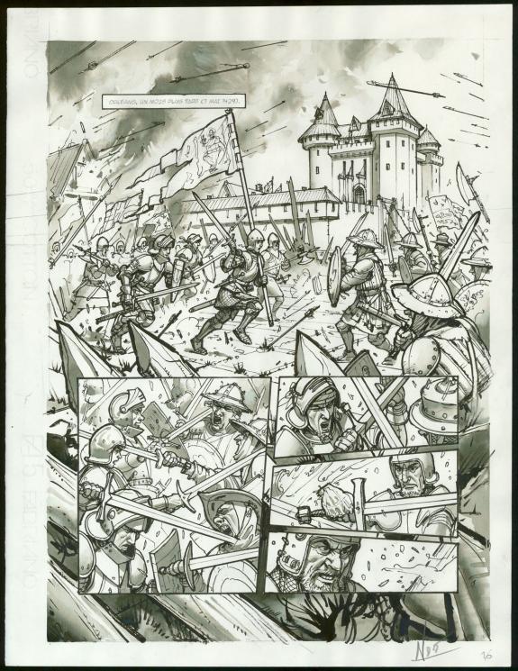 Ignacio No&eacute; - Jeanne D'Arc, Planche originale n&deg;16