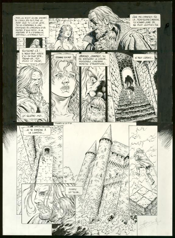 Yves Swolfs - L&eacute;gende, Le Secret des E&iuml;les, Planche original