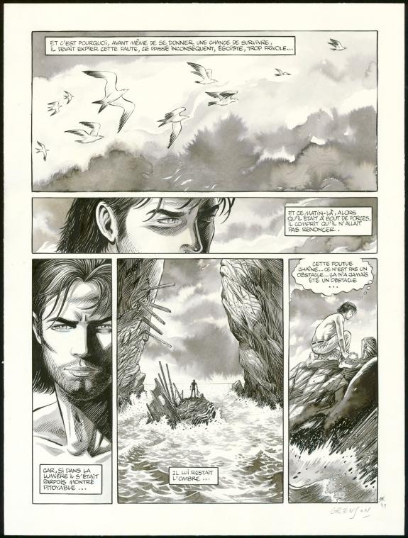 Olivier Grenson - Niklos Koda, L'Oc&eacute;an, Planche originale n&deg;