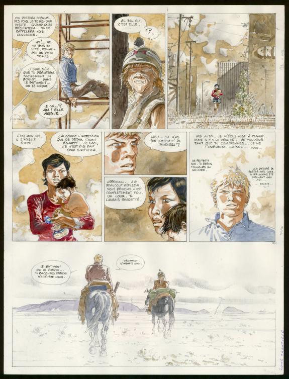 Hermann - Jeremiah, Zone Fronti&egrave;re, Planche originale n&deg;44