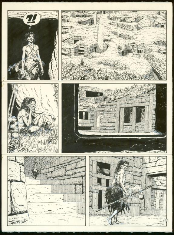 Claude Auclair - Celui qui ach&egrave;ve, Planche originale n&deg;45