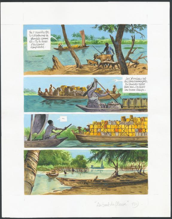Jean Denis Pendanx - Au bout du fleuve, Planche originale n&deg;