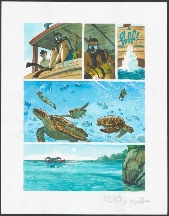 Jean Denis Pendanx - Le Ma&icirc;tre des Crocodiles , Planche orig