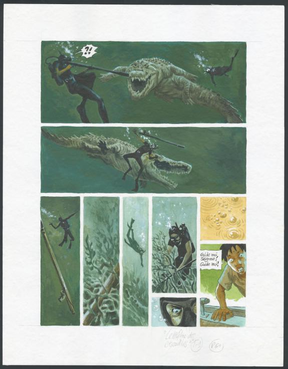 Jean Denis Pendanx - Le Ma&icirc;tre des Crocodiles , Planche orig