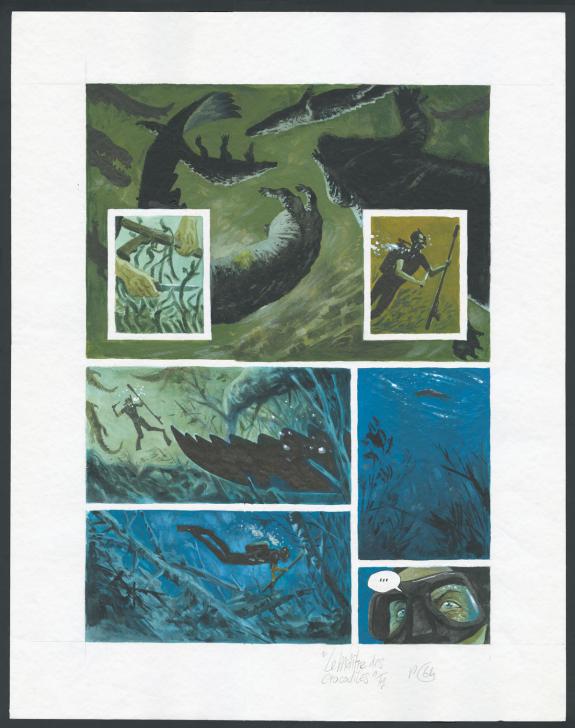 Jean Denis Pendanx - Le Ma&icirc;tre des Crocodiles , Planche orig