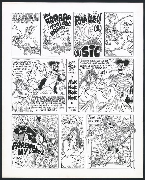 Marcel Gotlib - Rh&acirc;-Gnagna, Tome 1, Planche originale n&deg;06 p