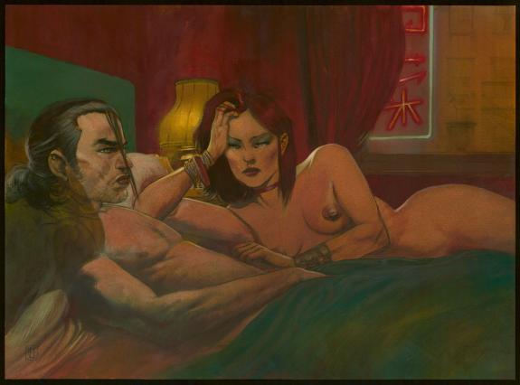 Jef - Corps et &acirc;me, Illustration originale r&eacute;alis&eacute;e d'apr&egrave;s 