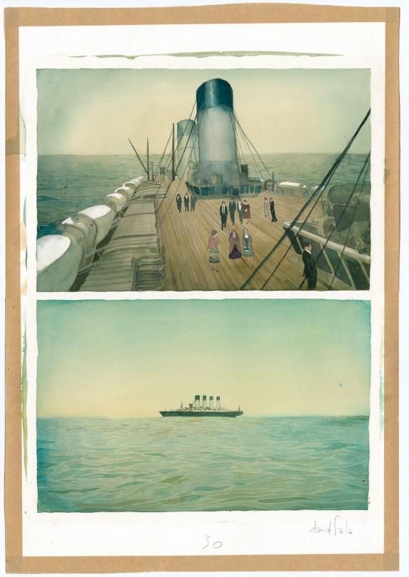 David Sala - Le Joueur d'&eacute;checs, Planche originale n&deg;30. S&eacute;l