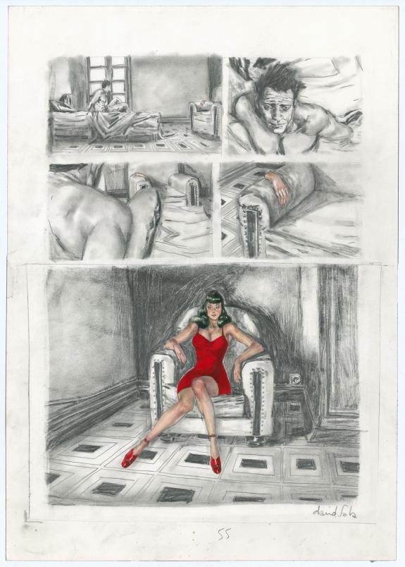 David Sala - Cauchemar dans la rue, Planche originale n&deg;55,c