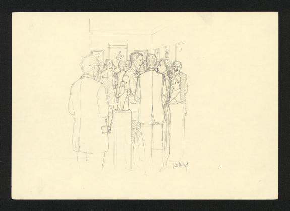 Andr&eacute; Juillard - Apr&egrave;s la pluie, Crayonn&eacute; original 