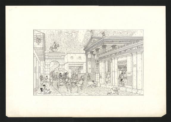 Marc Henniquiau - Pompe&iuml;, tome 2, Couverture originale